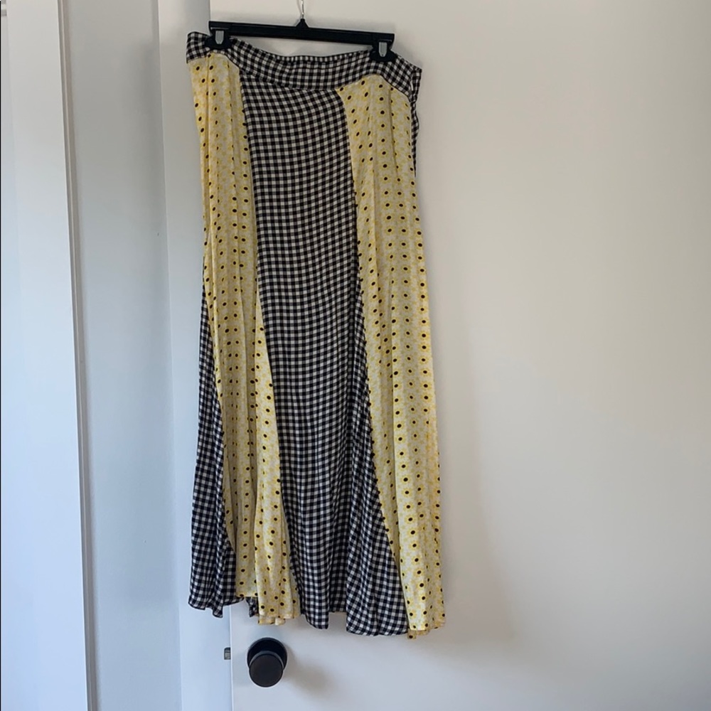 Ganni printed midi-skirt - size 42 (12)